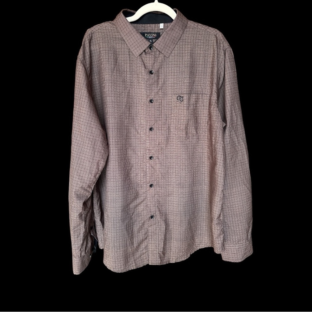 Pavini Geometric Pattern Long-sleeve Shirt XL